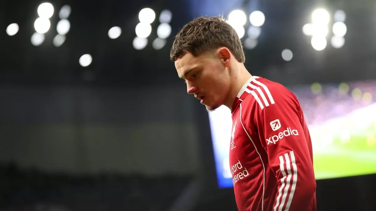 Florian Wirtz durante un partido del Liverpool