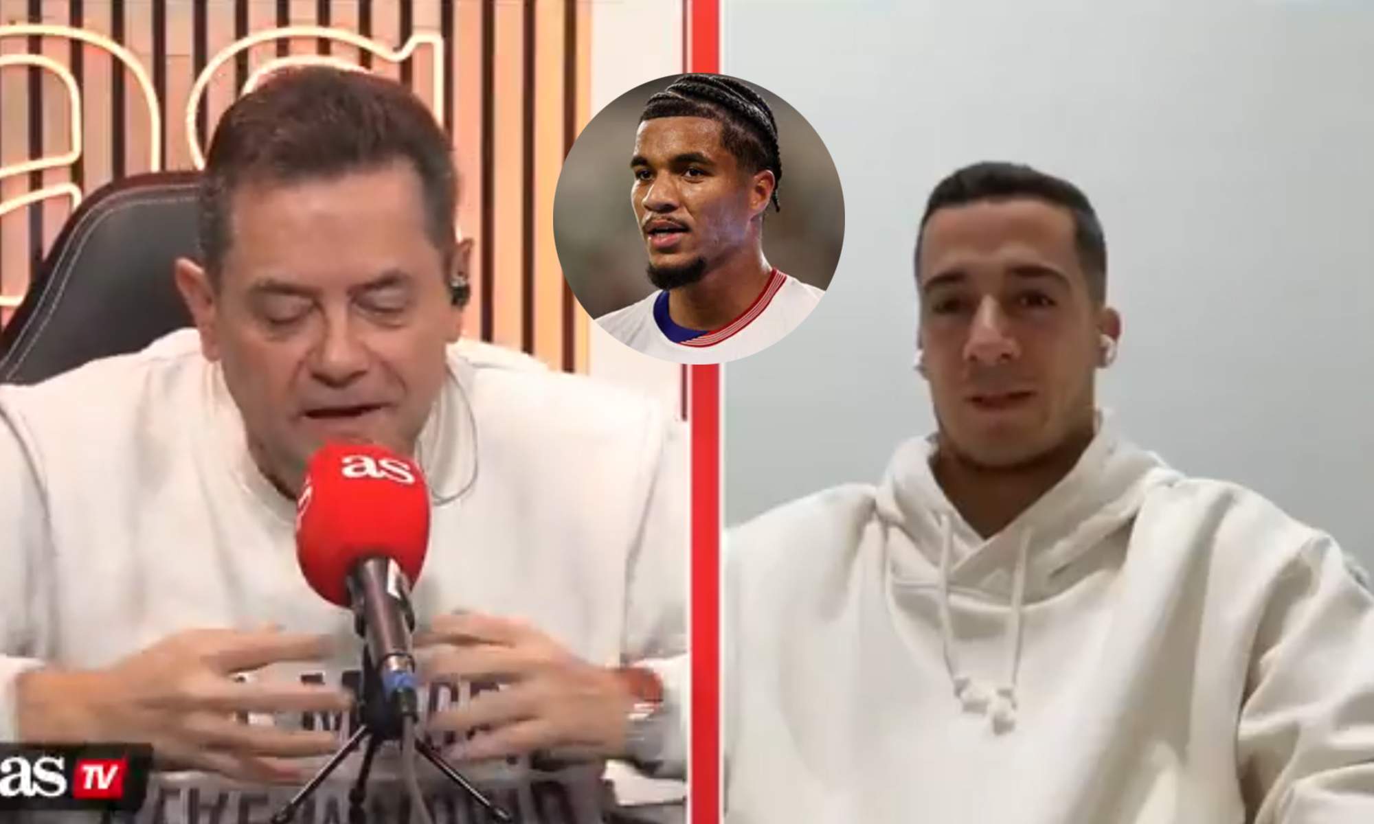 Lucas Vázquez, Malik Tillman y Tomás Roncero. 