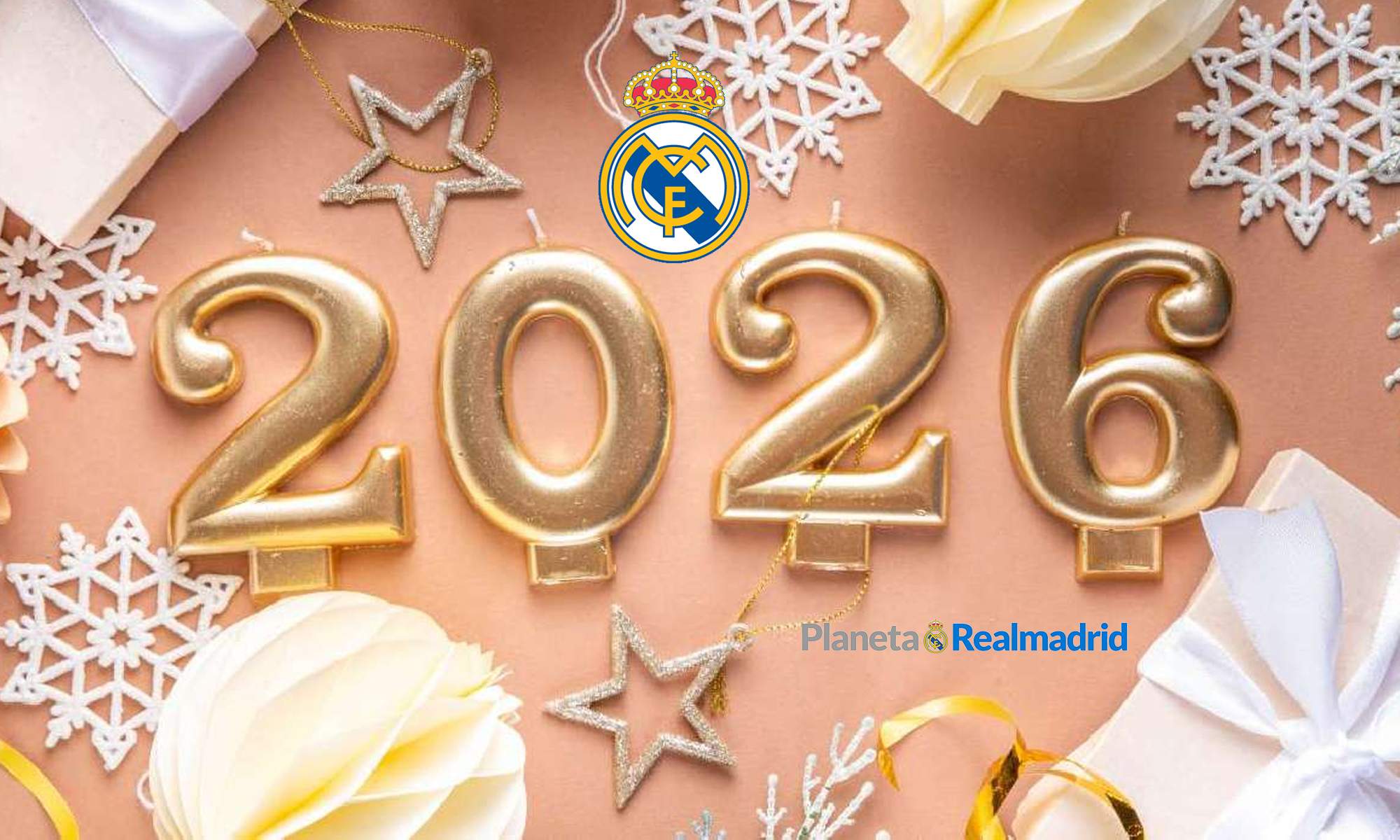 Felicitación de PlanetaRealMadrid por el año nuevo 2026. 