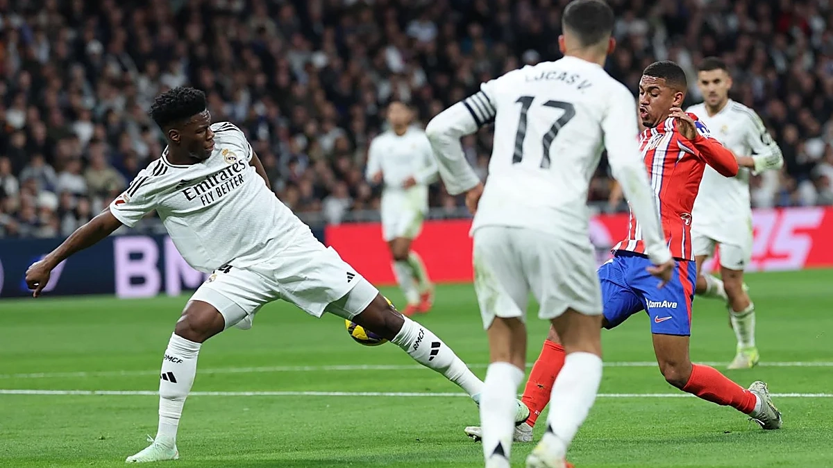 Presunto pisotón de Tchouaméni a Samuel Lino