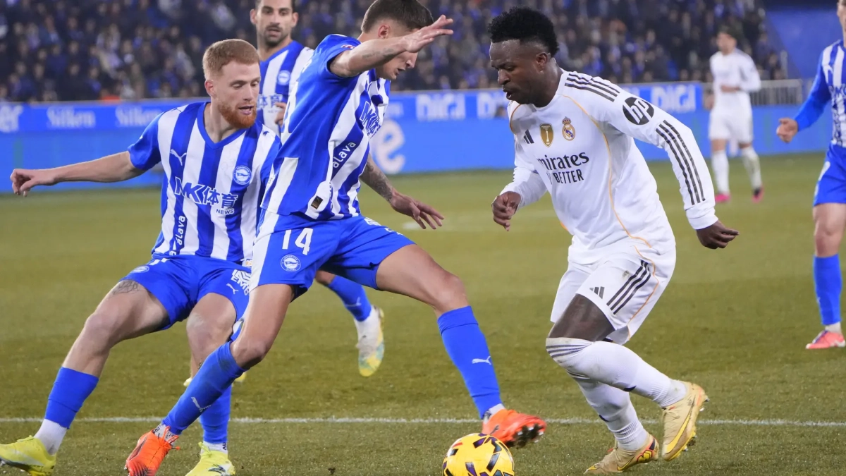 Penalti en el Alavés - Real Madrid sobre Vinícius.