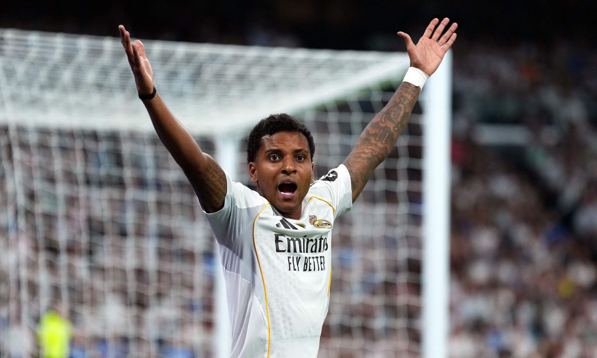 Rodrygo Goes, durante un partido de esta temporada con el Real Madrid.