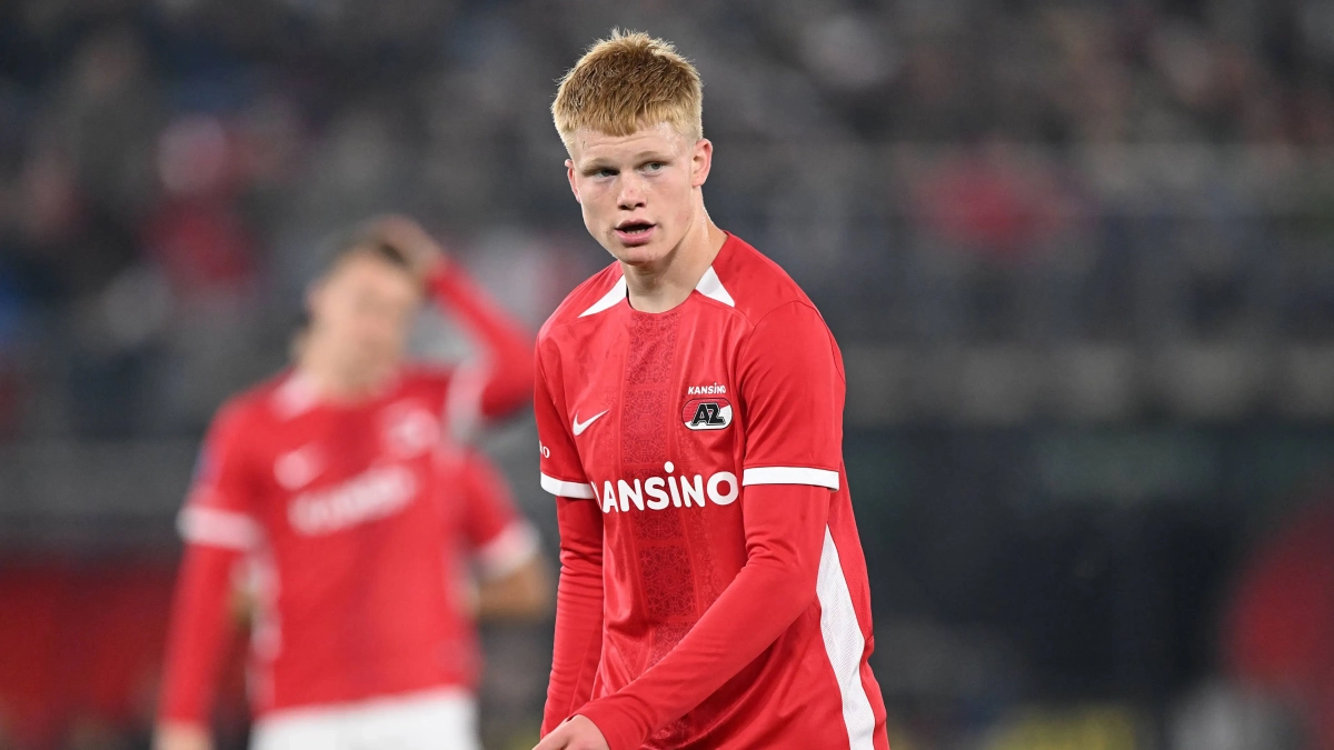 Kees Smit durante un partido con el AZ Alkmaar