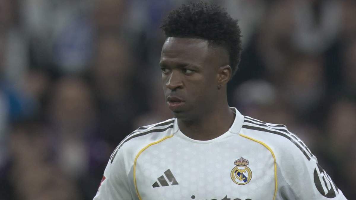 Vinicius durante el partido de esta tarde contra el Betis Vinicius durante el partido de esta tarde contra el Betis
