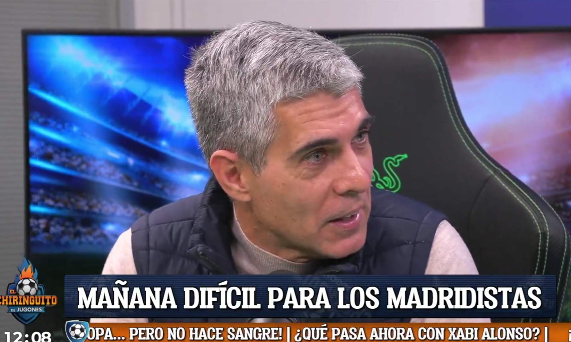 José Luis Sánchez hablando en el live de El Chiringuito.