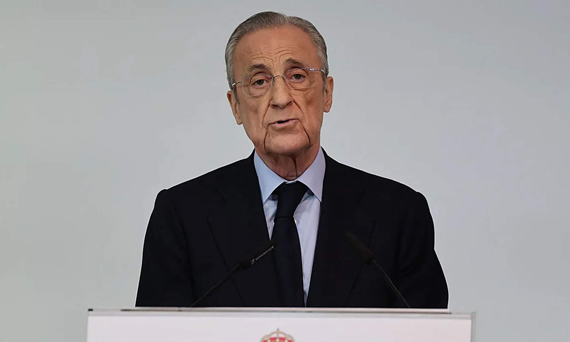 Florentino Pérez en la última Asamblea del Real Madrid.