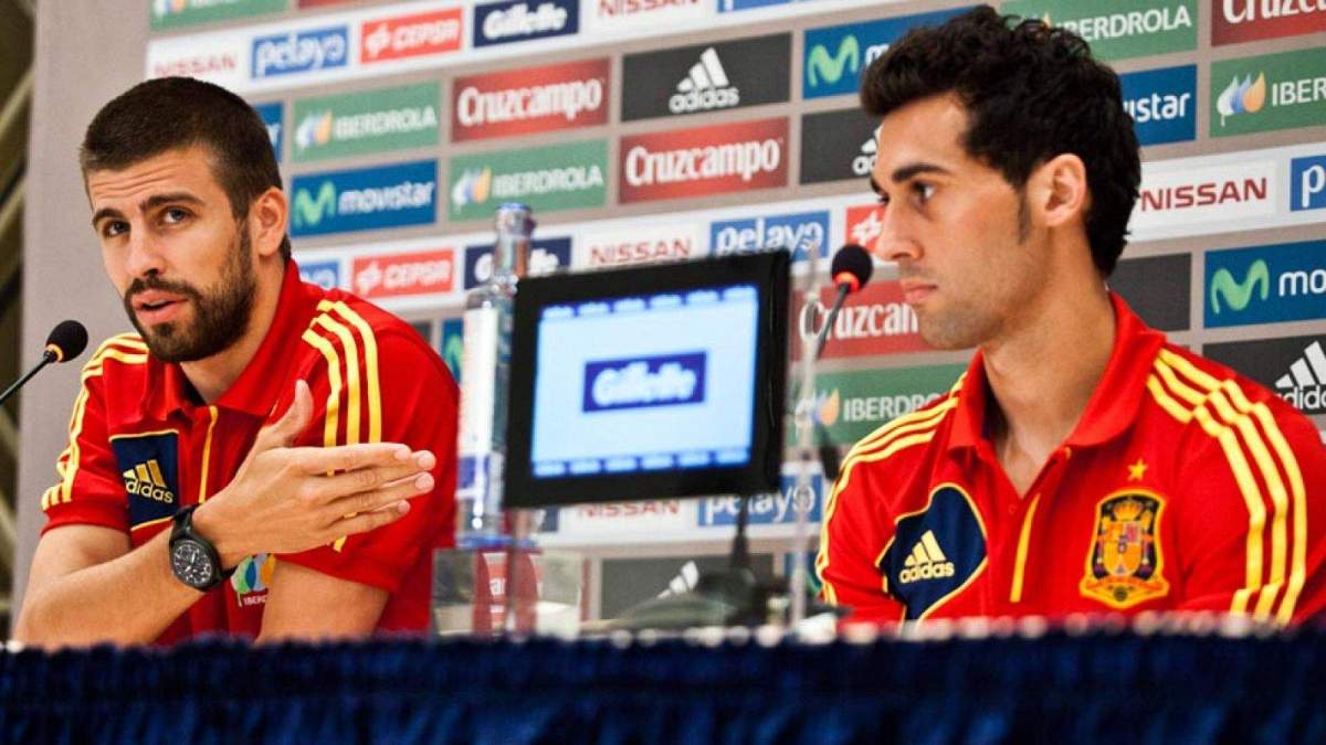 Gerard Piqué y Álvaro Arbeloa