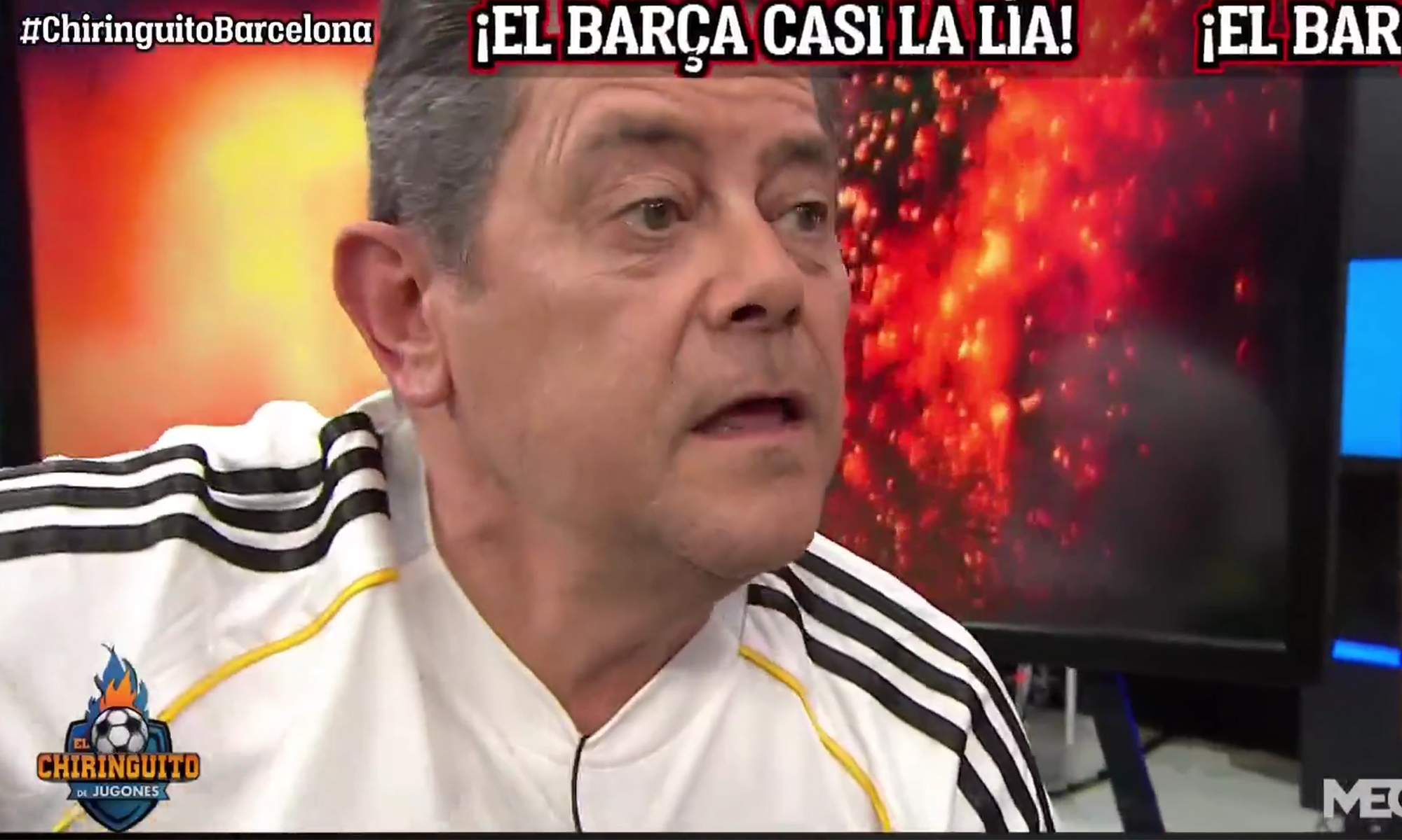 Tomás Roncero dando su opinión en El Chiringuito.