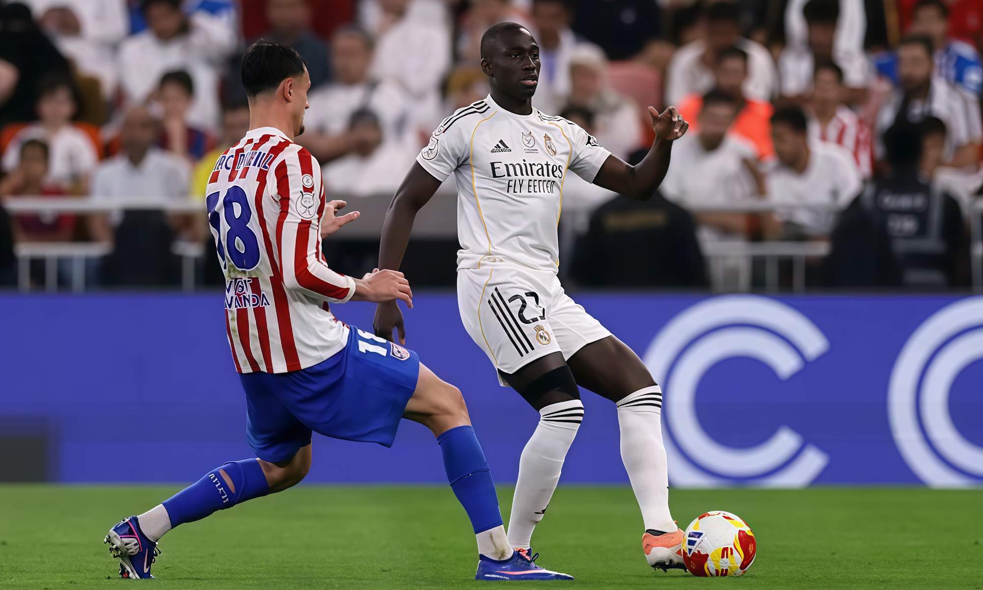 Ferland Mendy frente al Atlético esta temporada