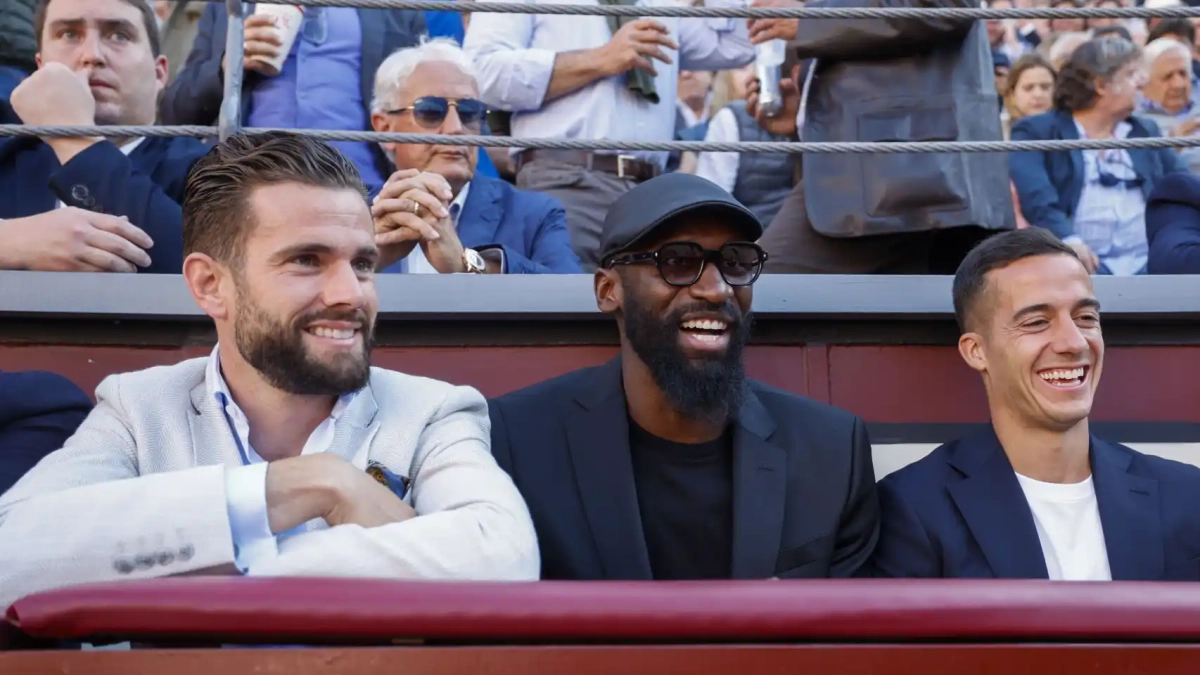 Nacho en los toros junto a Rüdiger y Lucas Vázquez Nacho en los toros junto a Rüdiger y Lucas Vázquez