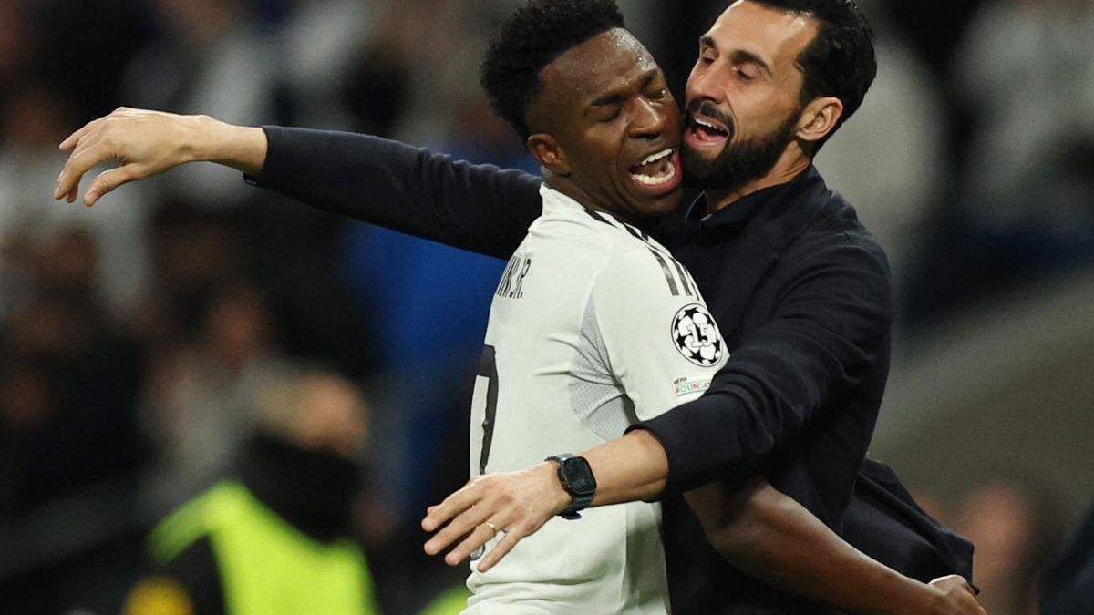 Vinicius y Arbeloa Vinicius y Arbeloa