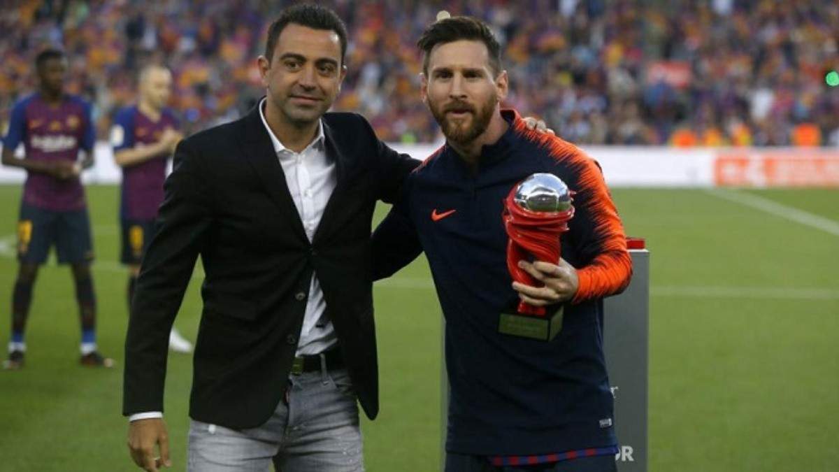 Messi y Xavi en el Barça