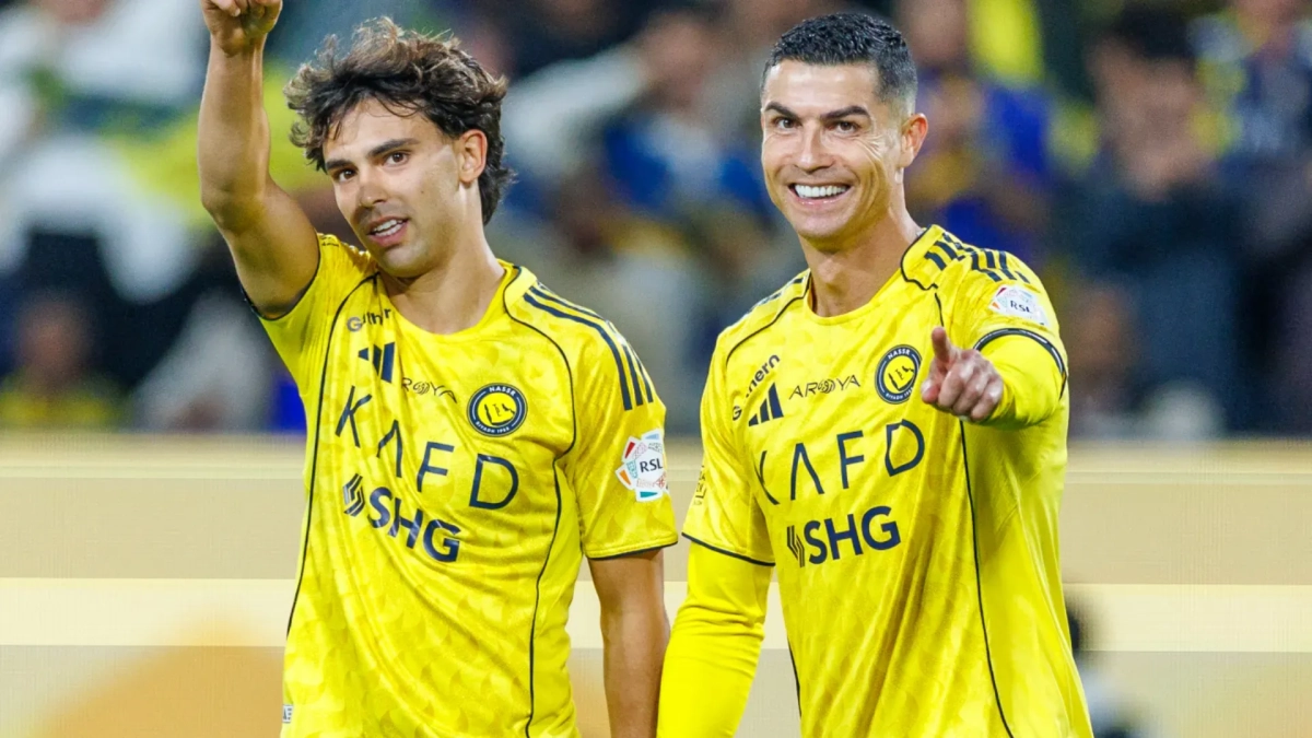 Joao Félix y Cristiano Ronaldo