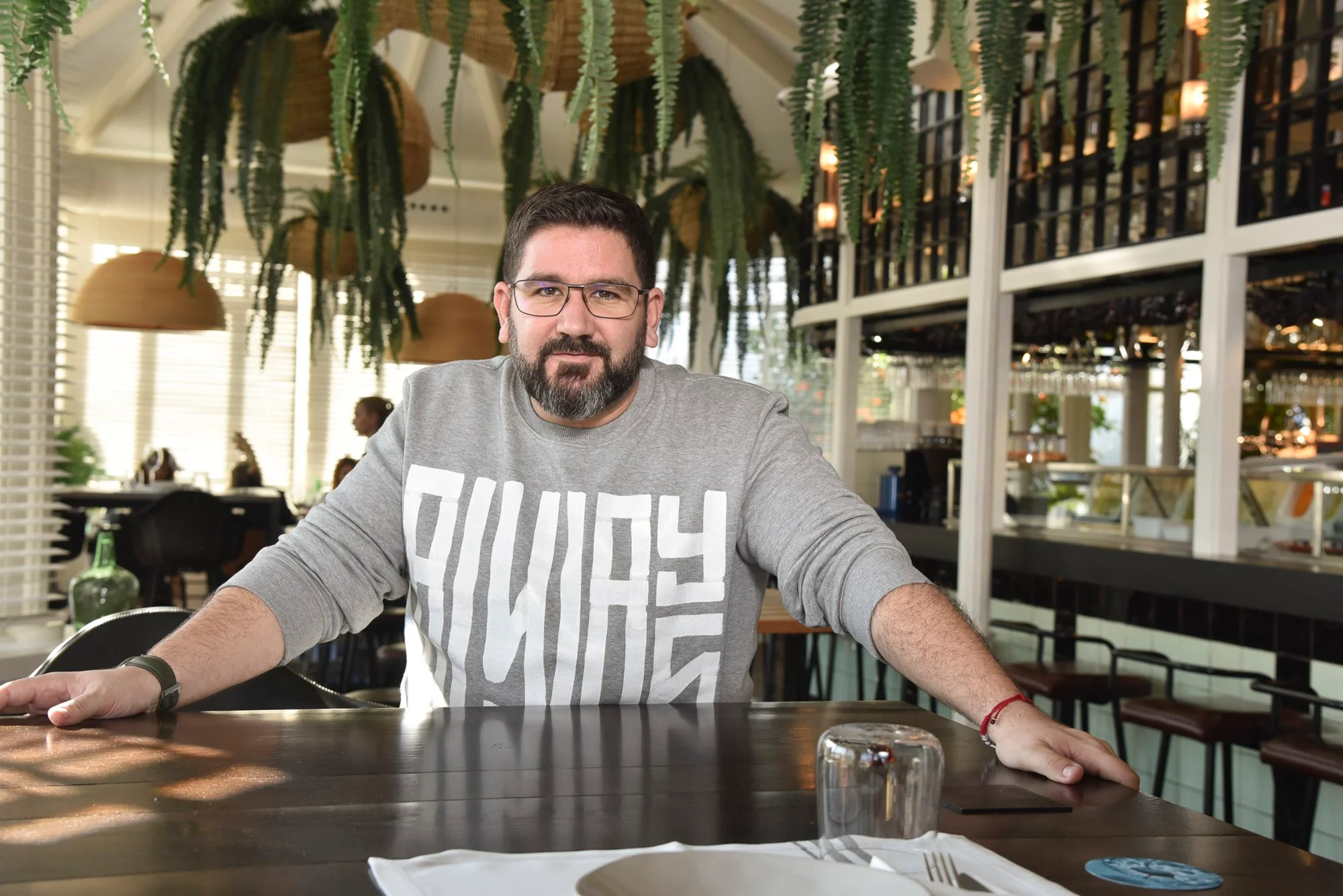 Dani García en su restaurante Lobito de Mar