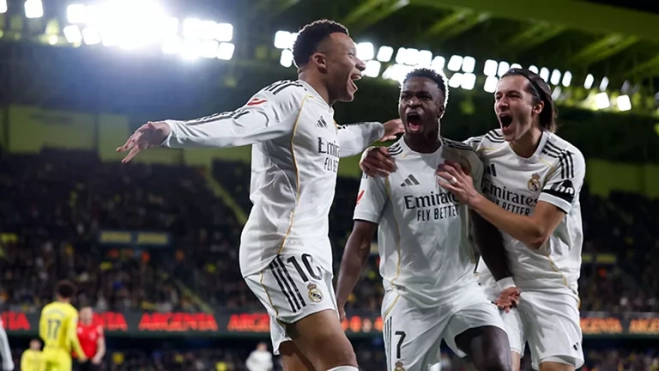 Mbappé, Vinicius y Carreras