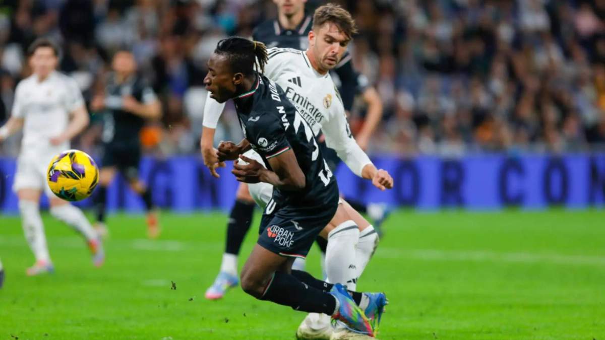 Diomandé en su debut en el Bernabéu Diomandé en su debut en el Bernabéu