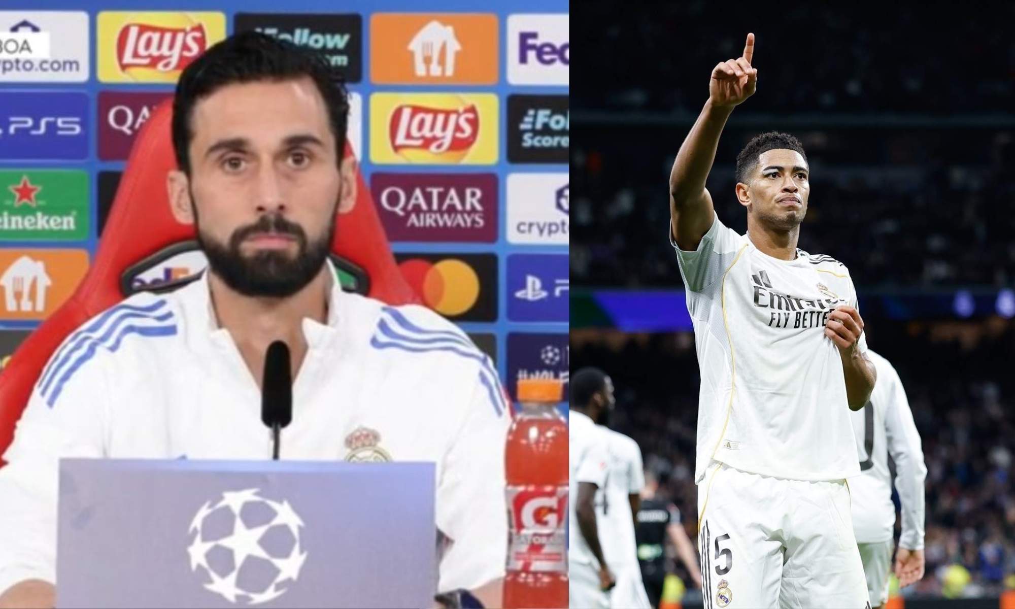 Arbeloa en rueda de prensa y Bellingham