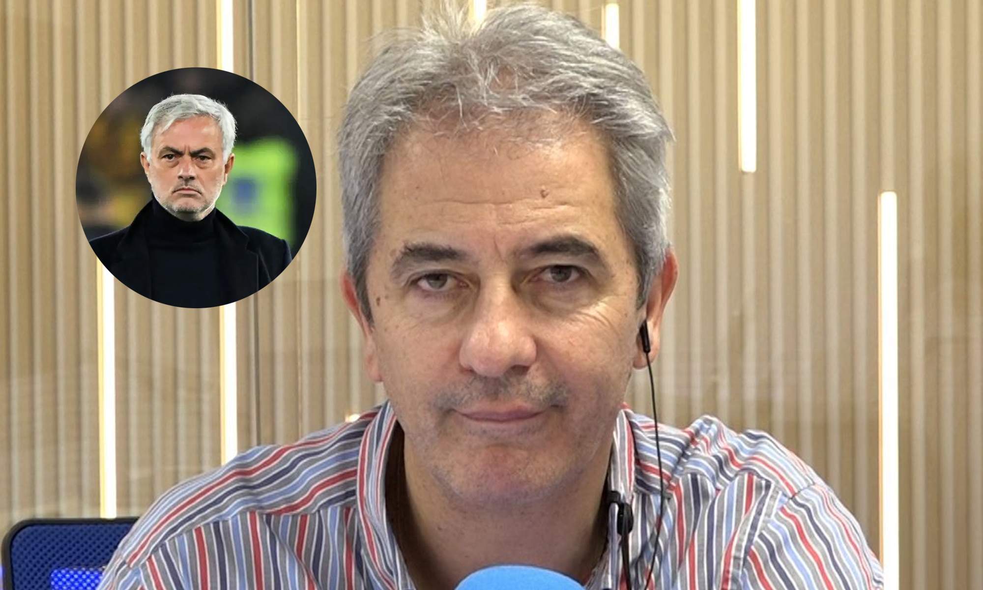 Manolo Lama en COPE y una foto de José Mourinho.