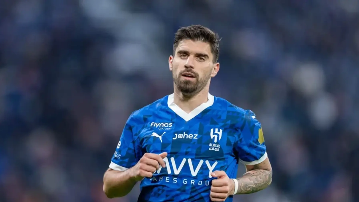 Rubén Neves jugando un partido en Arabia Saudí. Rubén Neves jugando un partido en Arabia Saudí.