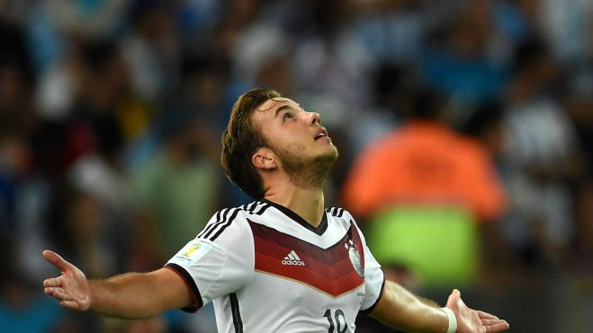 Mario Götze con Alemania Mario Götze con Alemania