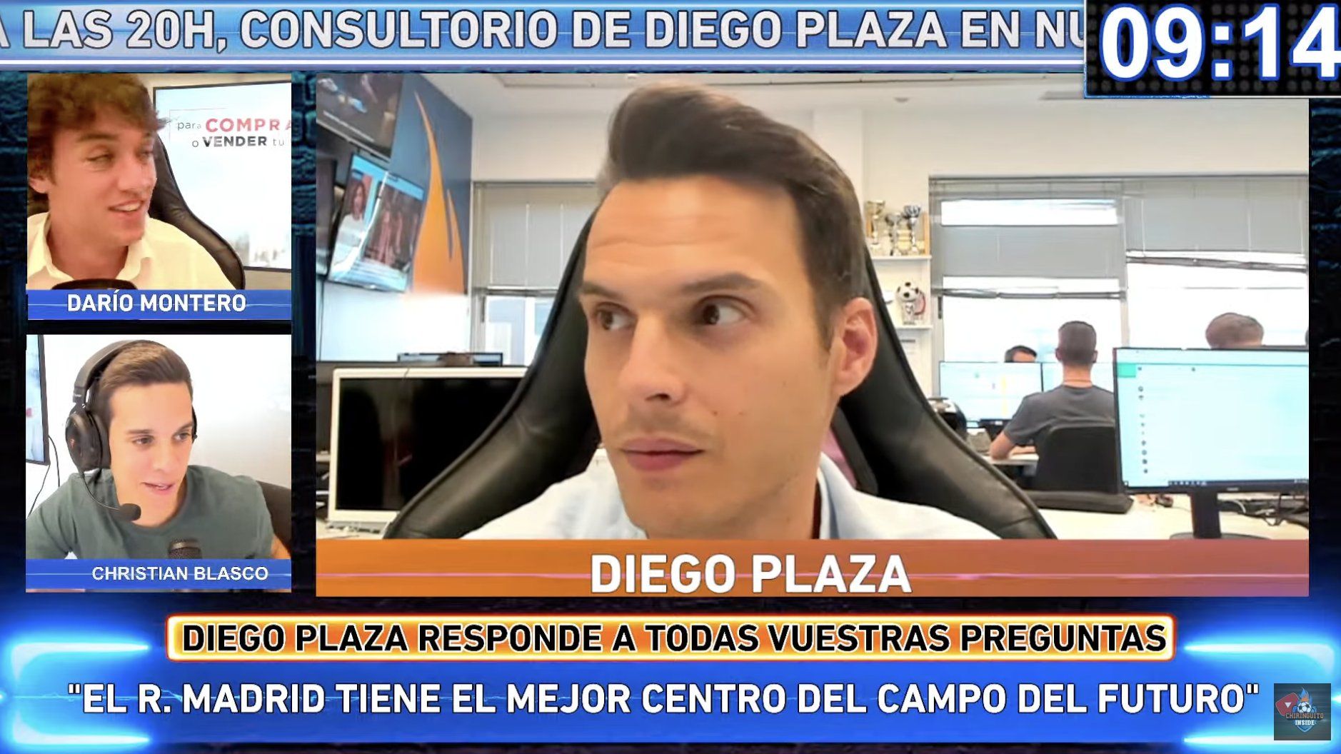 Diego Plaza en la redacción