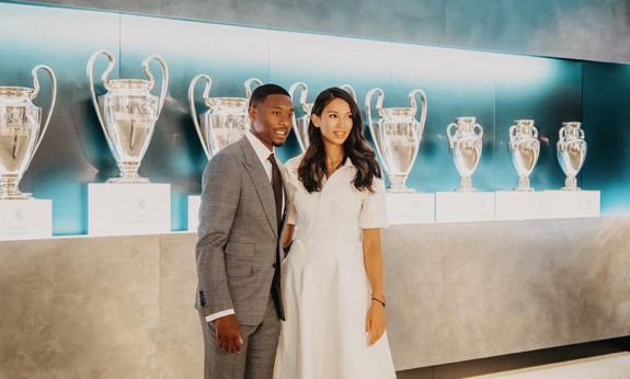 David Alaba y Shalimar Heppner