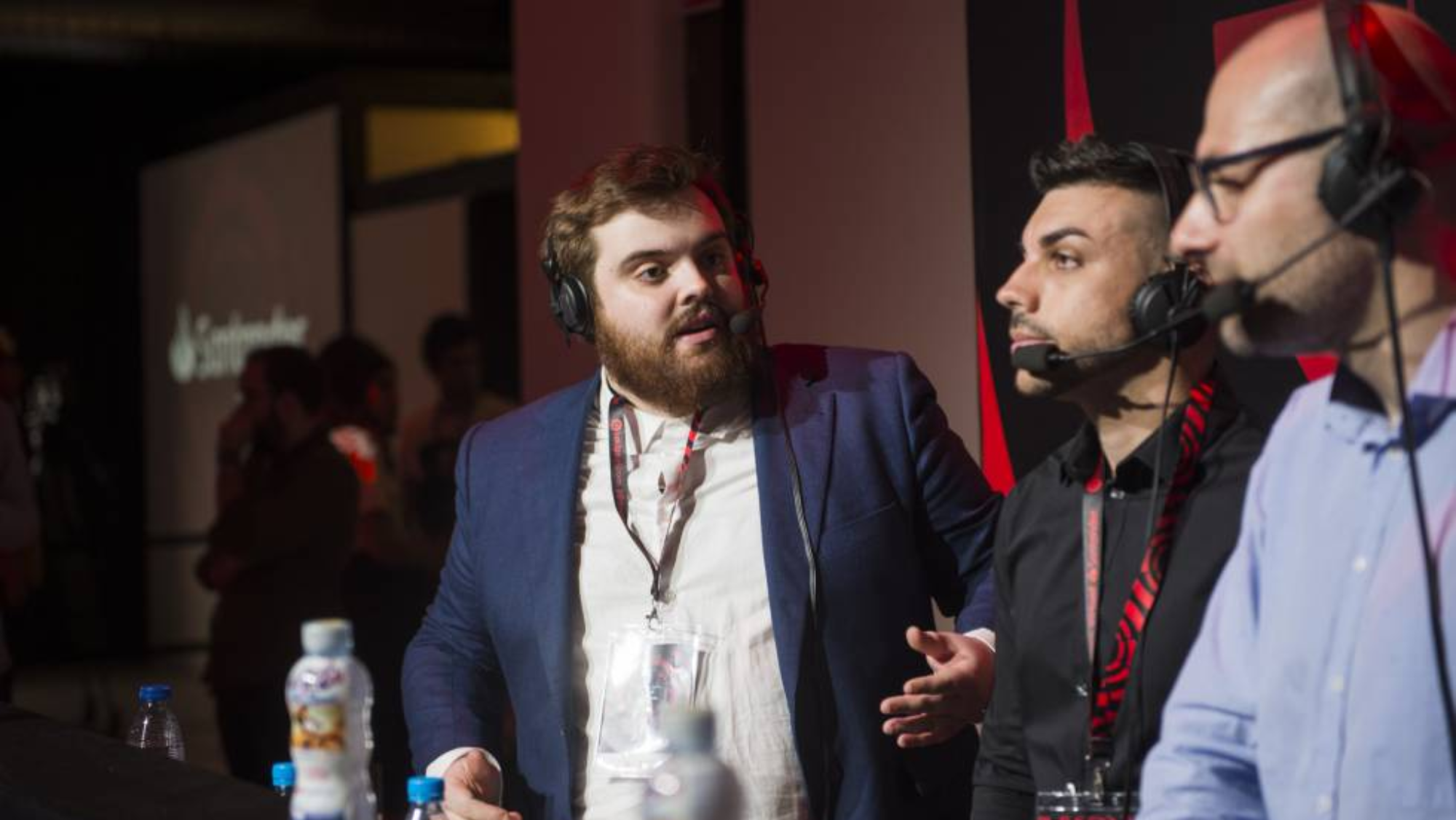 Ibai y DjMariio en un evento de LaLiga Santander