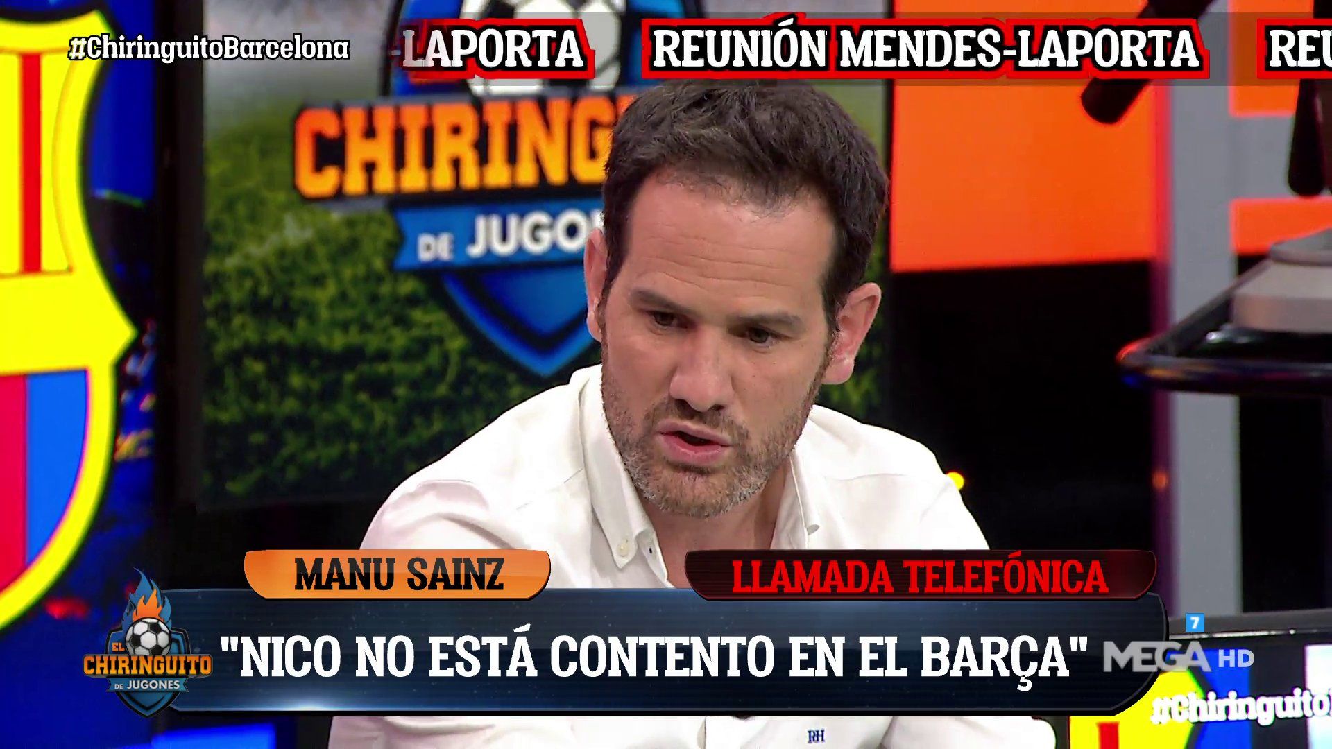 Quim Domenech durante 'El Chiringuito'