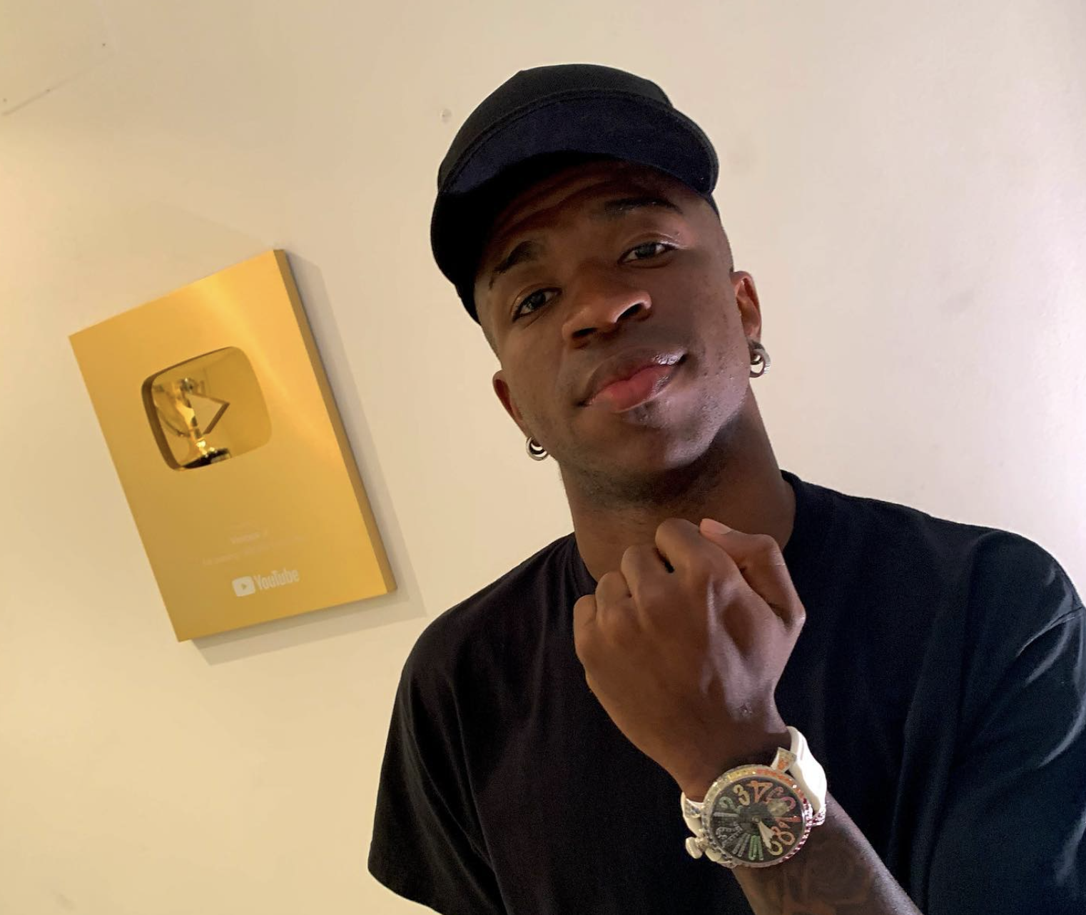 Vinicius Junior antes de su cambio de look