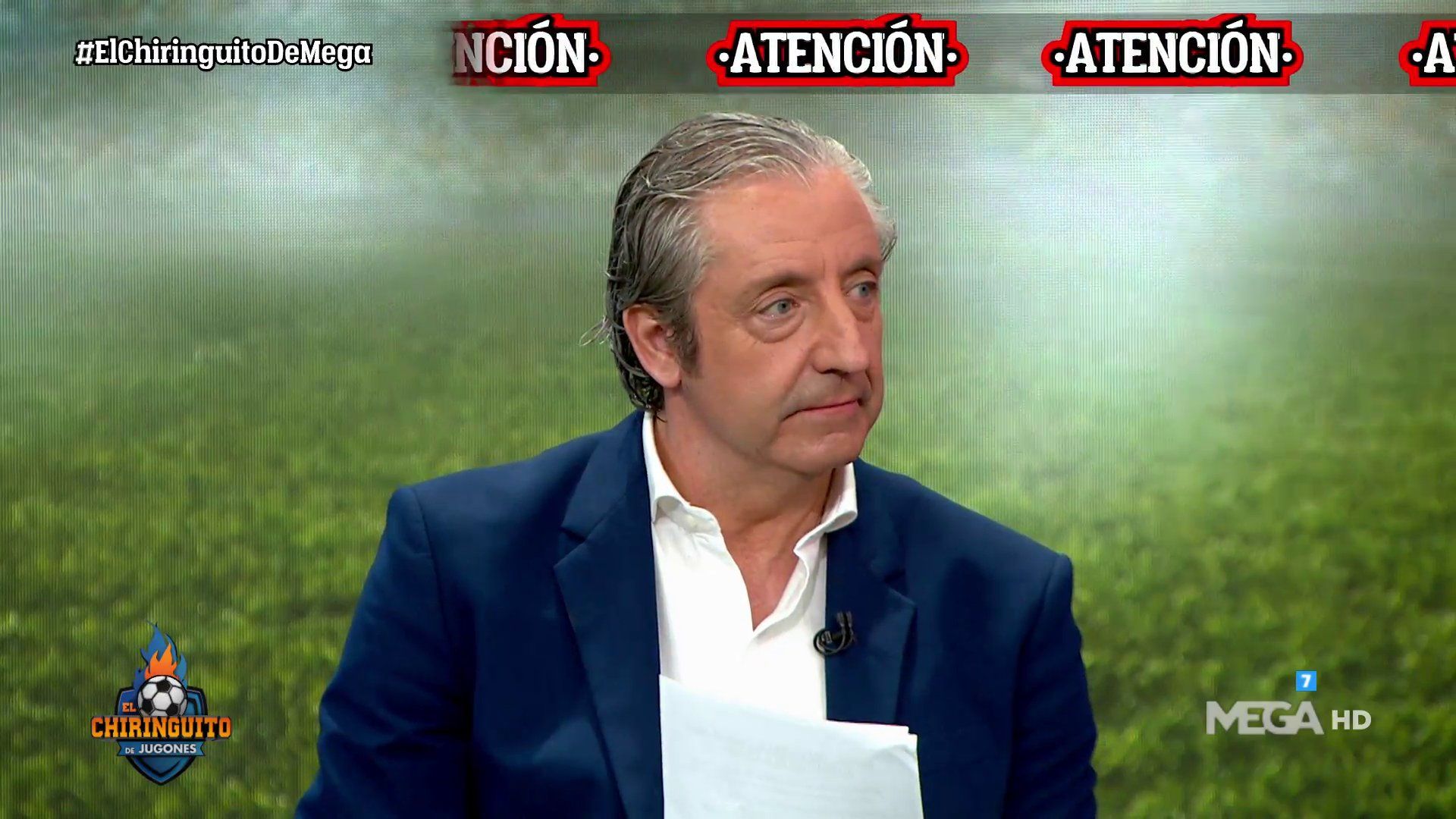 Josep Pedrerol durante 'El Chiringuito'