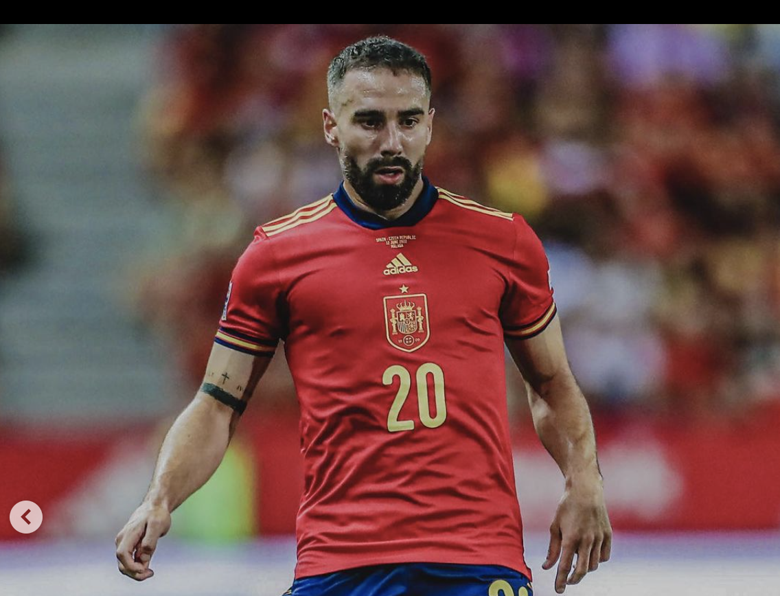 Dani Carvajal con la Selección Española