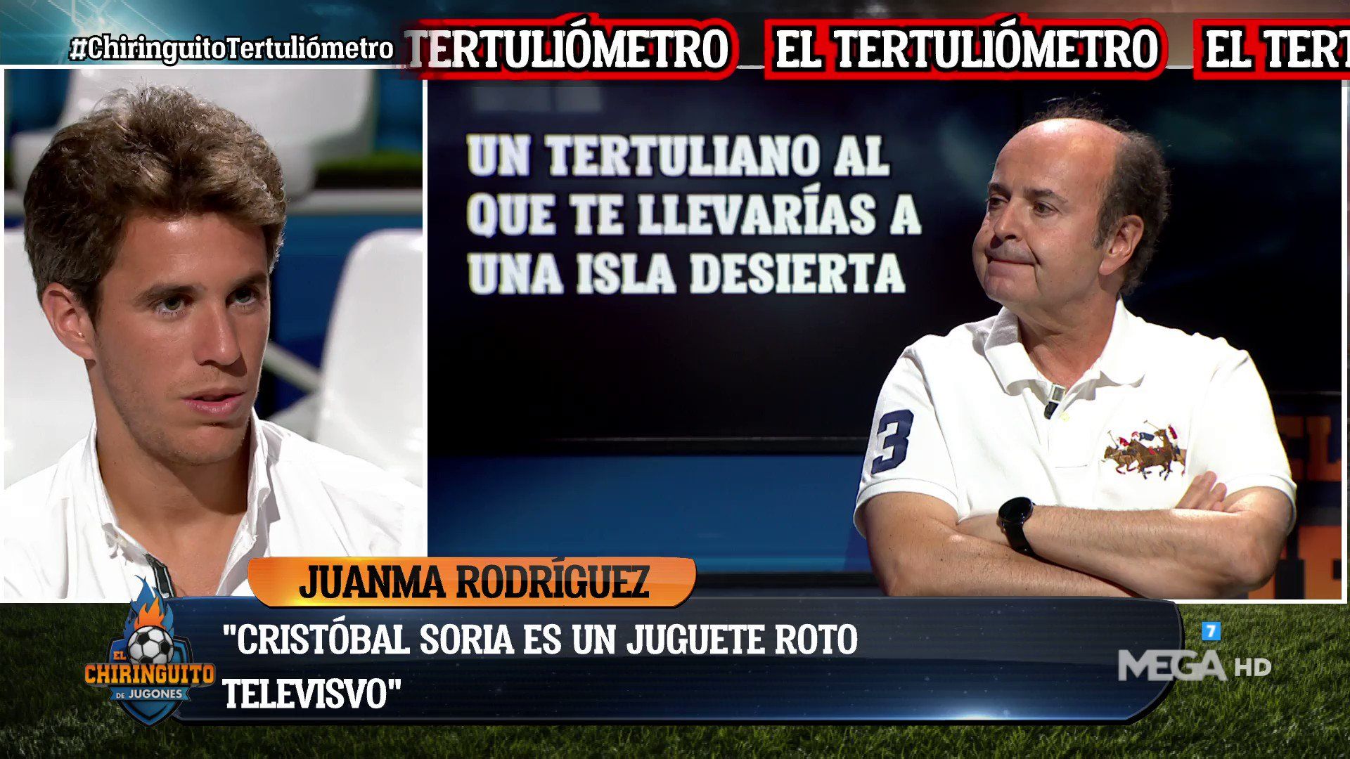 Juanma Rodríguez se sometió a las preguntas del 'Tertuliómetro'