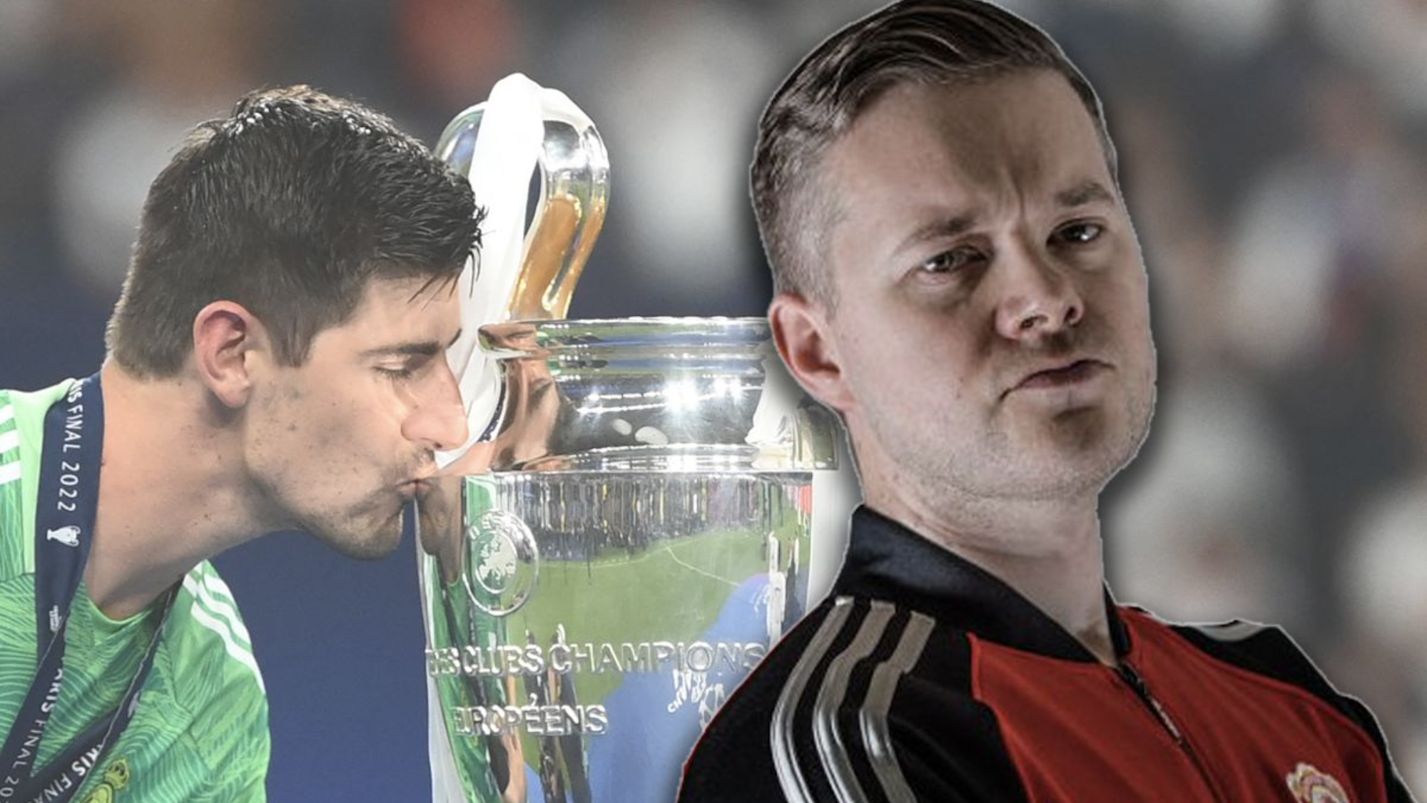 Courtois y Mark Goldbrigde son los protagonistas de este divertido cruce en Twitter