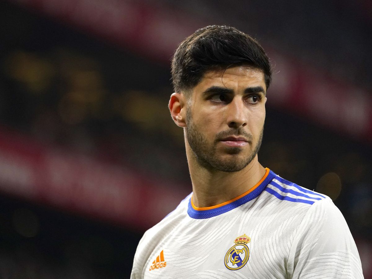 Marco Asensio en un partido con el Real Madrid