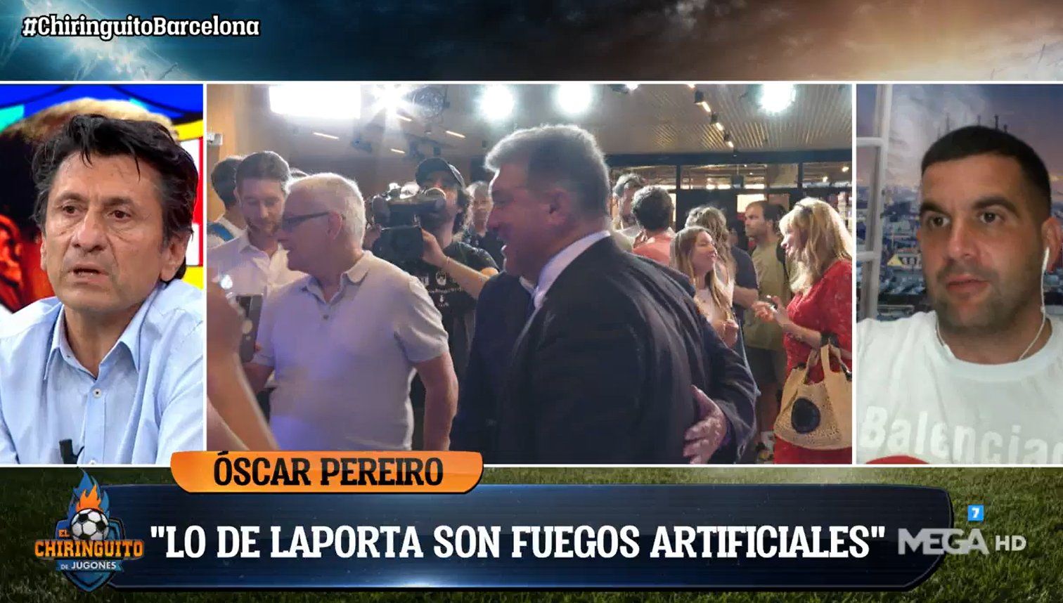 Laporta fue muy criticado en el programa de ayer
