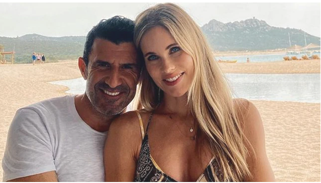Figo y su WAG Helen