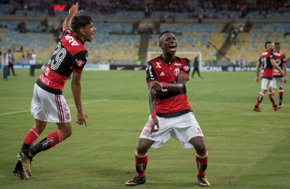 Vinicius y Lucas Paquetá coincidieron juntos en el Flamengo 