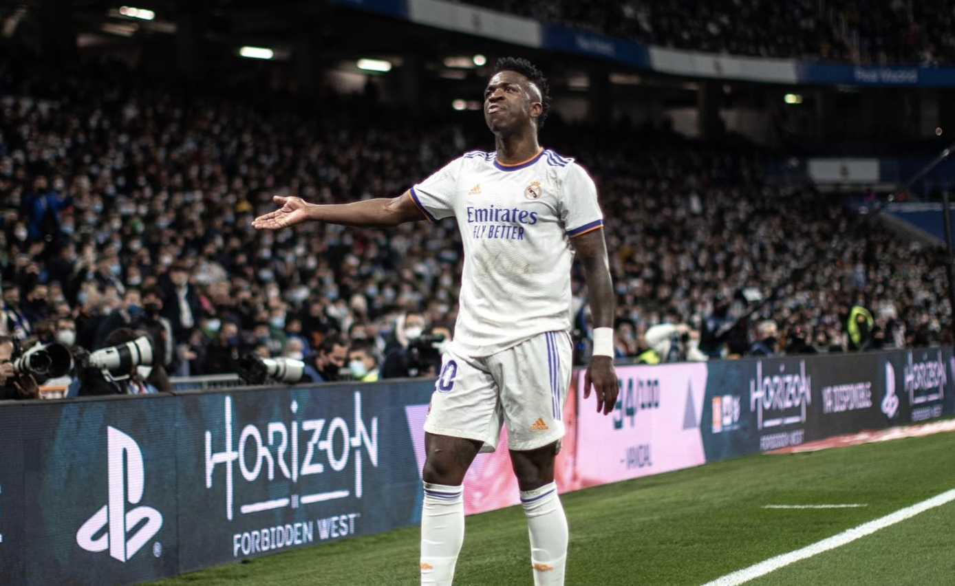 Vinicius Junior en un partido de la temporada pasada