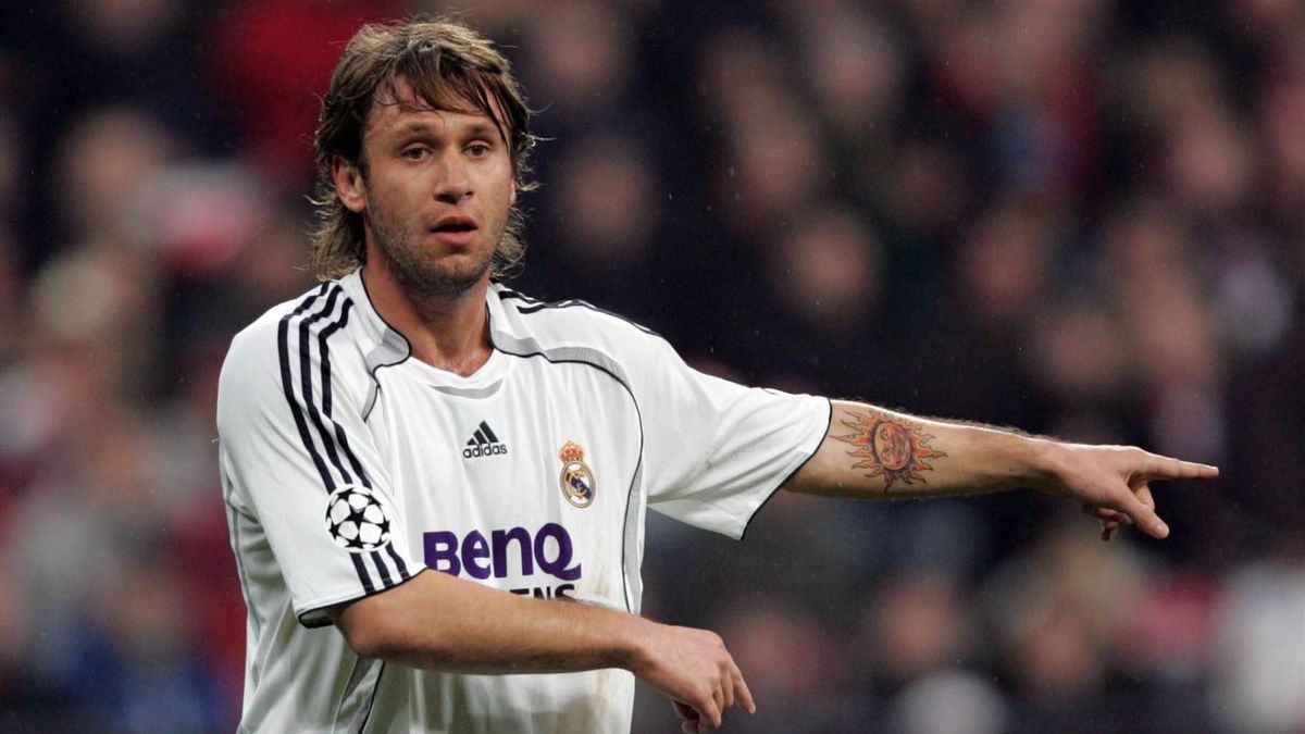 Antonio Cassano con el Real Madrid