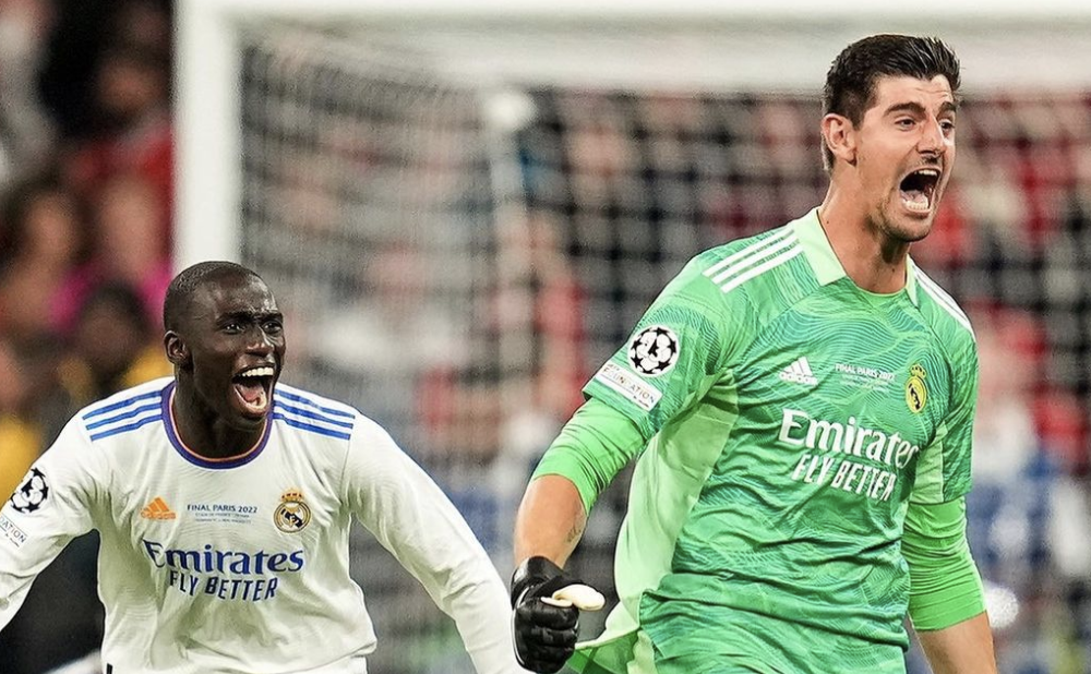 Ferland Mendy y Thibaut Courtois Ferland Mendy y Thibaut Courtois
