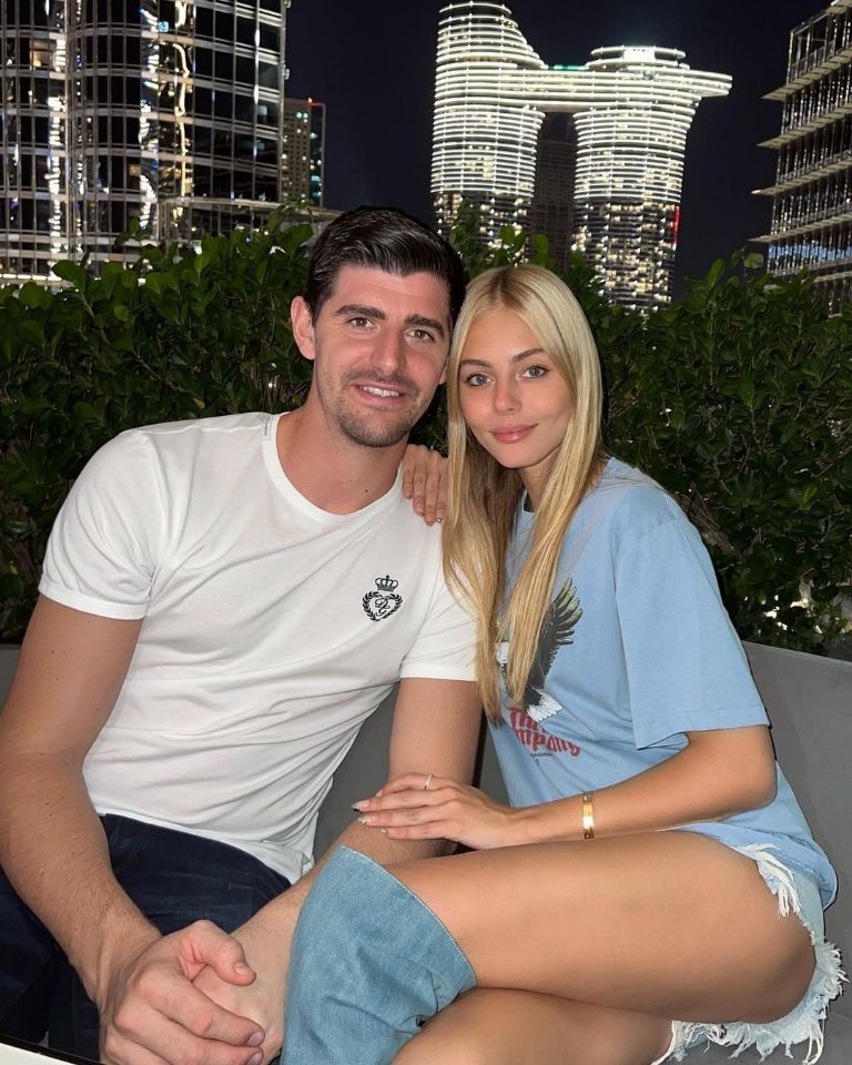 thibaut Courtois y Mishel Gerzig