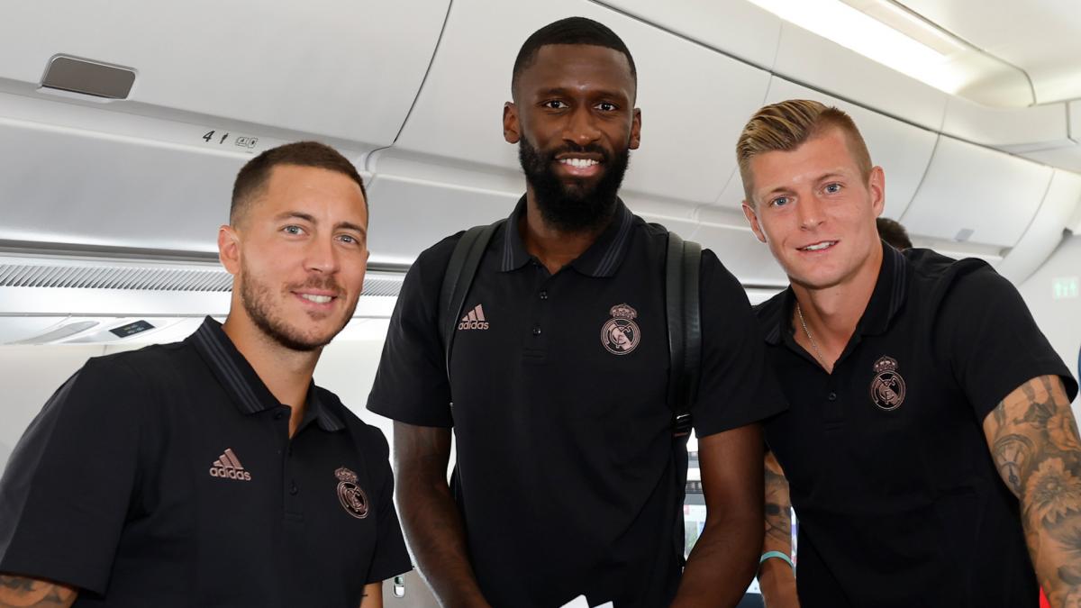 Hazard, Rudiger y Toni Kroos 