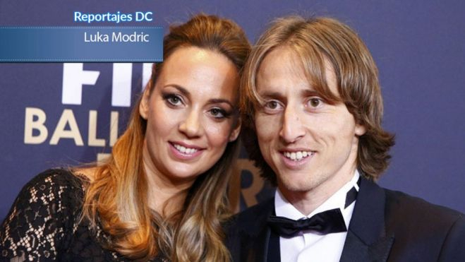 Luka Modric con su mujer Vanja Bosnić