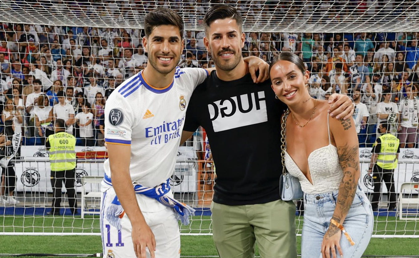 Asensio junto a su hermano y su cuñada