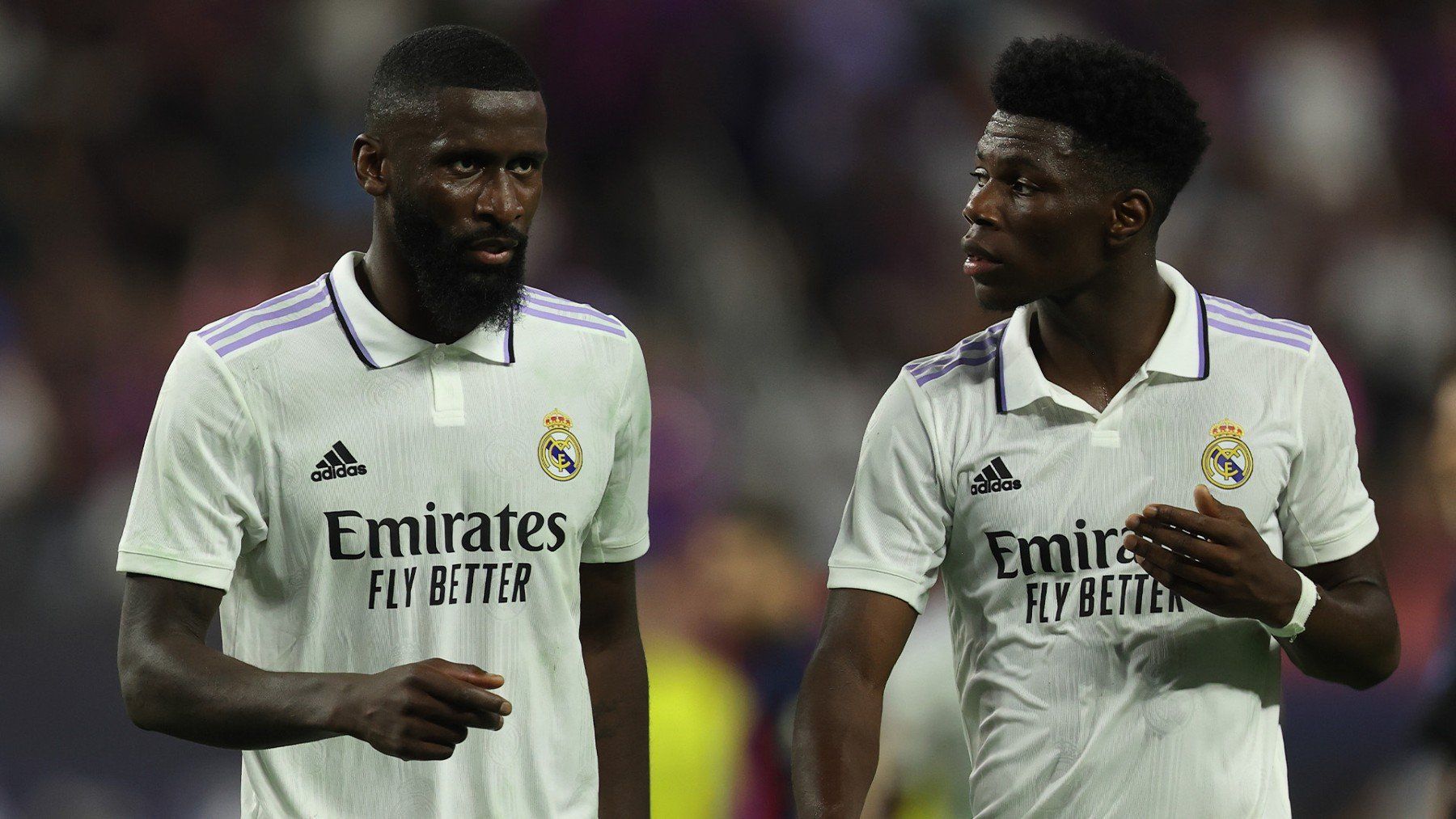 Antonio Rüdiger junto a Aurelien Tchouameni