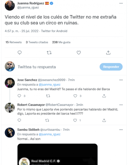 El polémico tweet de Juanma Rodríguez
