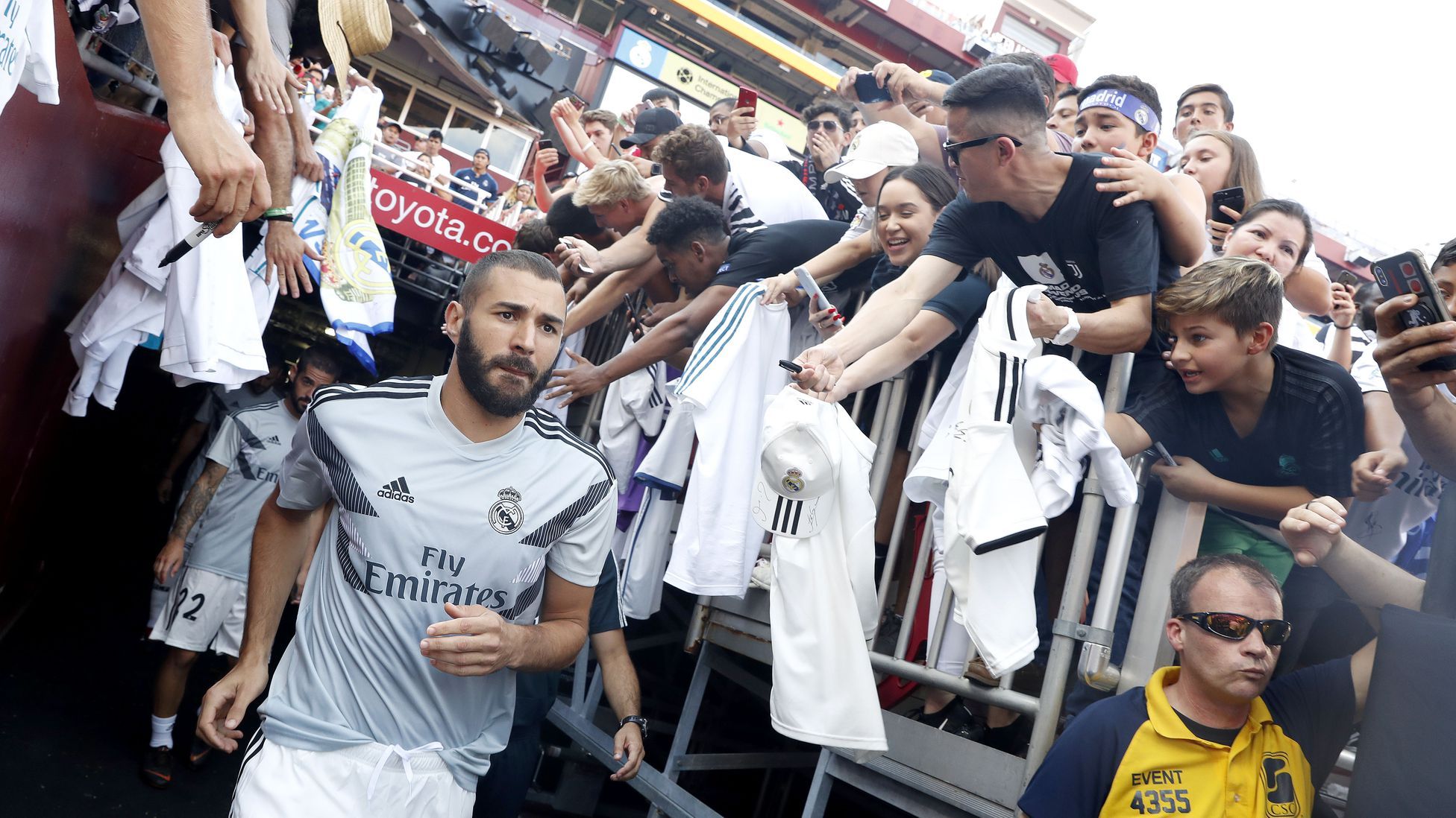 El Real Madrid durante la gira en EE.UU