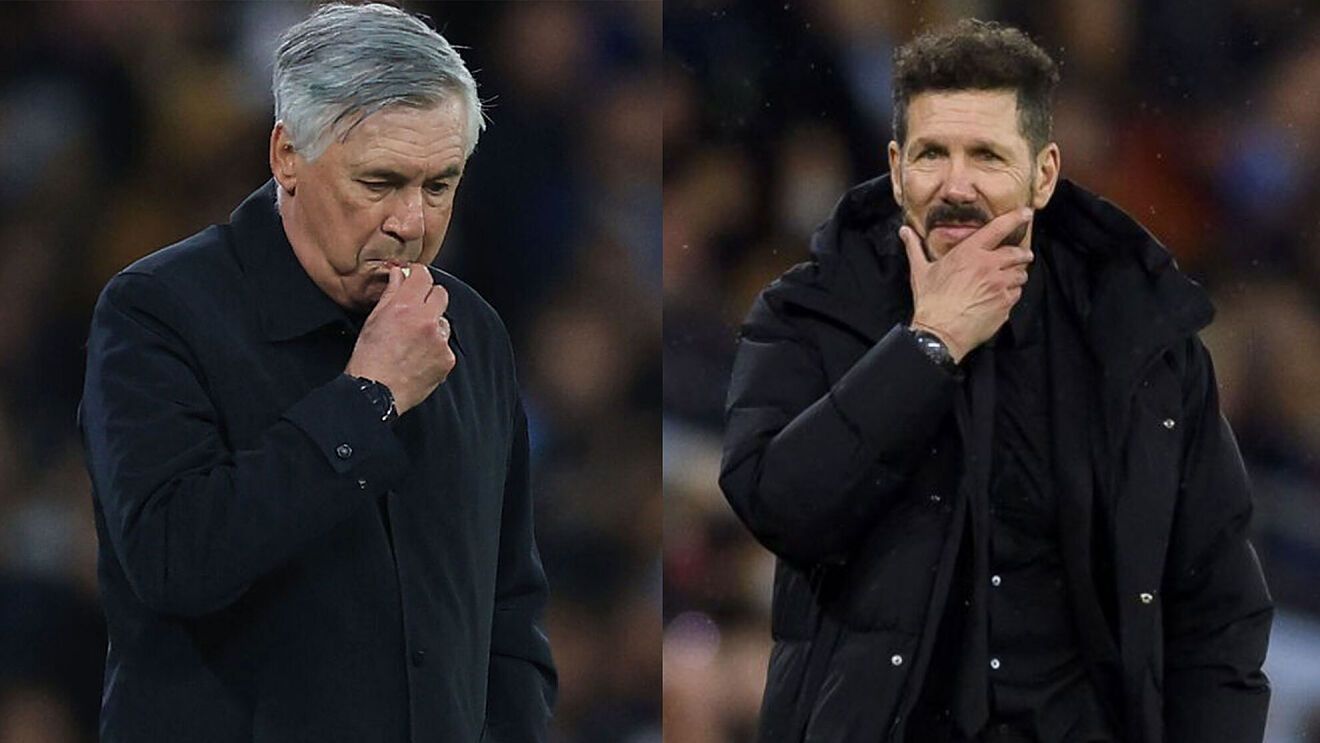 Carlo Ancelotti y el Cholo Simeone