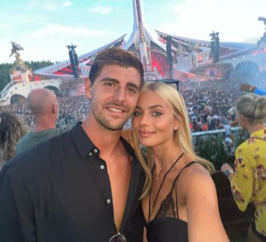 Mishel Gerzig y Thibaut Courtois