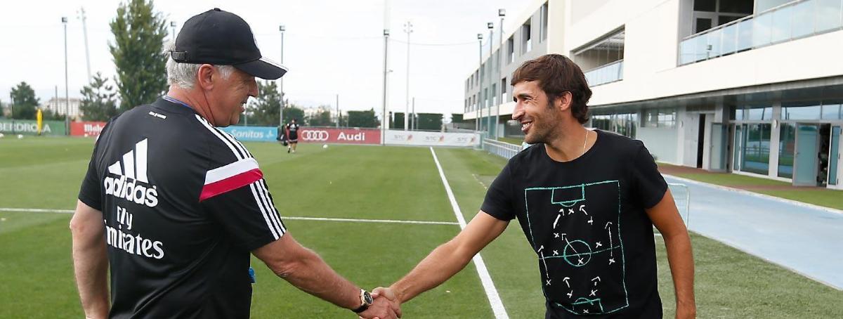 Raúl podría ser el relevo de Ancelotti en el banquillo dentro de unos años